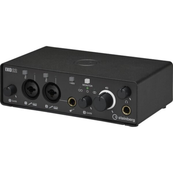 Steinberg IXO22 USB-C Audio Interface Recording Pack (Black) Complete Studio Bundle for Music Production & Streaming