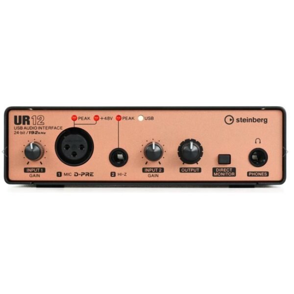 Steinberg UR12B PS Podcast Starter Pack - USB Audio Interface Bundle for Computers & iOS Devices