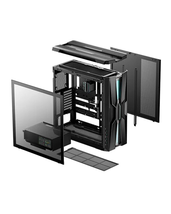 DeepCool GENOME III ATX LCD Screen Black Gaming Case