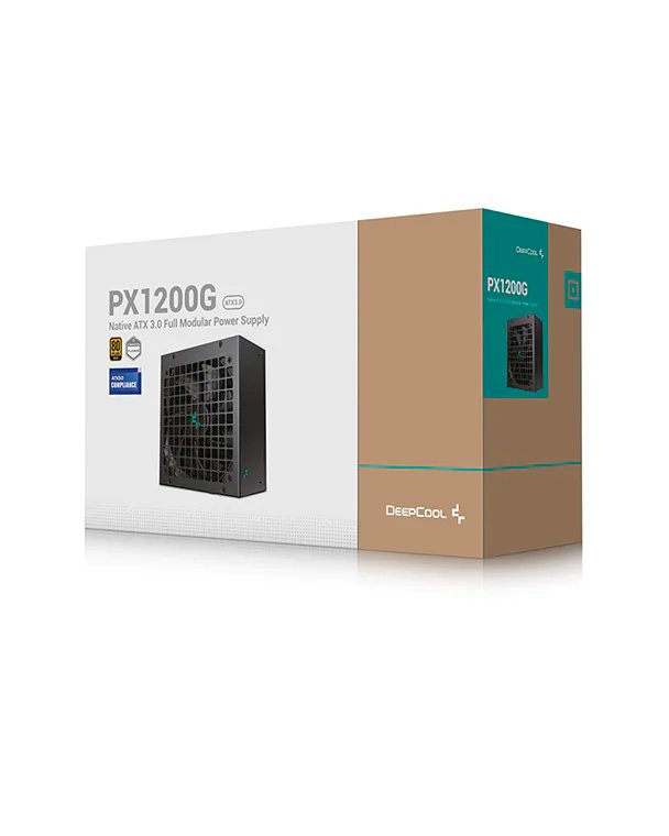 DeepCool PX1200G 1200W 80+ Gold ATX 3.0 PCIe 5.0 White Power Supply DeepCool PX1200G 1200W 80+ Gold ATX 3.0 PCIe 5.0 White Power Supply