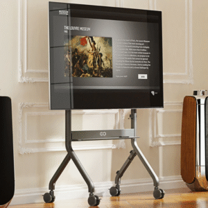 EQ TEX 75-90 Mobile Manual Lift Stand for 75"-90" Interactive Flat Panels