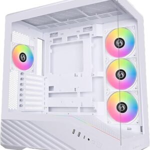 Lian Li V100 ATX PC Case – White, Pre-Installed Fans