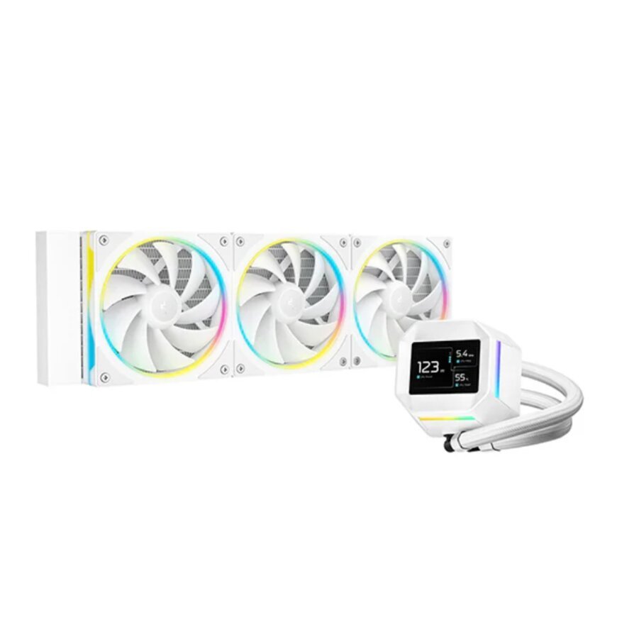 DeepCool LM360 AIO IPS LCD ARGB White Liquid Cooler DeepCool LM360 AIO IPS LCD ARGB White Liquid Cooler