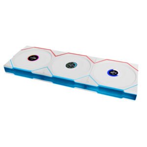 Lian Li UNI FAN TL-LCD 120 mm Wireless White - 3 Pack RGB Fans