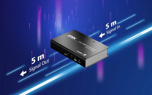 ATEN VS182B 2-Port HDMI Splitter True 4K @ 60Hz UHD Video Support | HDR, HDCP 2.2 Compatible