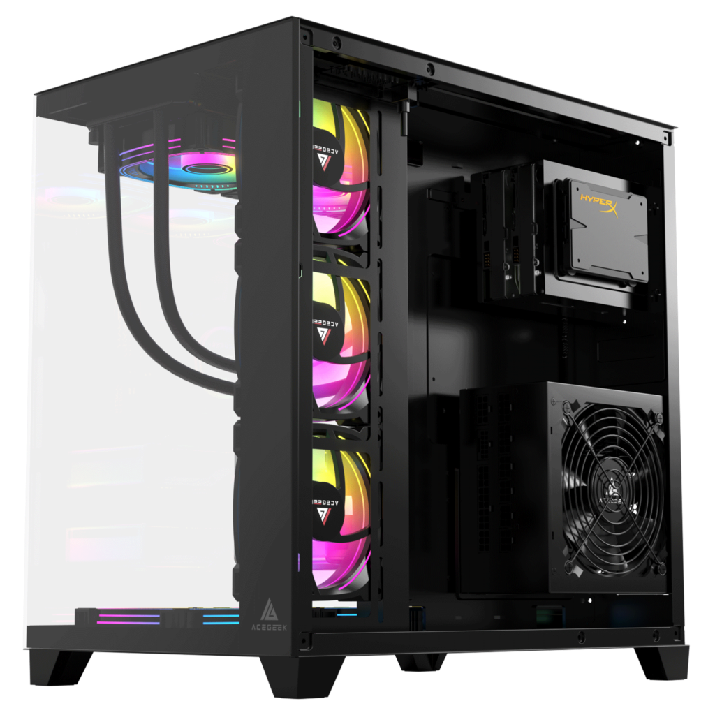 AceGeek MERCURY R425 Pro Black Gaming Case AceGeek MERCURY R425 Pro Black Gaming Case