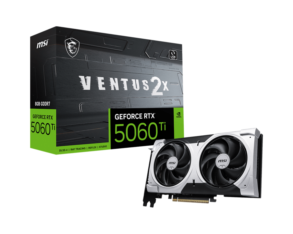 Msi GeForce RTX 5060 Ti 8GB Ventus 2X OC Edition Plus Graphics Card Msi GeForce RTX 5060 Ti 8GB Ventus 2X OC Edition Plus Graphics Card