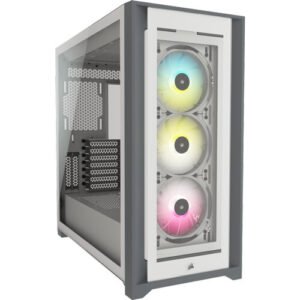 Corsair ICUE 5000X RGB Tempered Glass Mid-Tower ATX White SMART Case