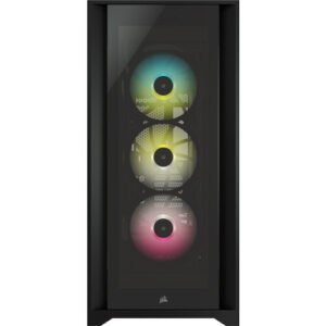 Corsair ICUE 5000X RGB Tempered Glass Mid-Tower ATX Black SMART Case