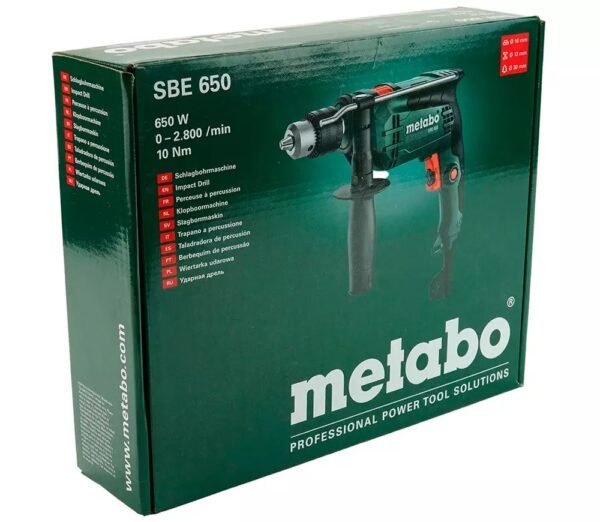 Metabo SBE 650 Impact Drill 600742000 13mm, 650W, 220V with Forward/Reverse Function