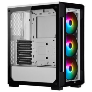 Corsair ICUE 220T RGB Front Glass Edition White Gaming Case