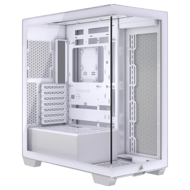 Corsair 3500X Tempered Glass Mid-Tower White Gaming Case Corsair 3500X Tempered Glass Mid-Tower White Gaming Case