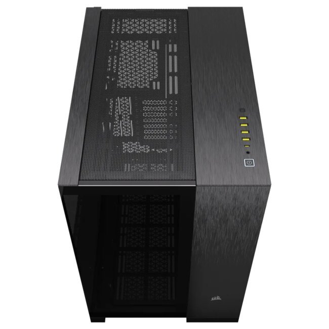 Corsair 6500X Tempered Glass Mid-Tower Black/Obsidian Aluminum Gaming Case Corsair 6500X Tempered Glass Mid-Tower Black/Obsidian Aluminum Gaming Case