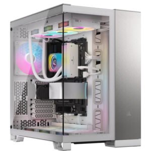 Corsair 6500X Tempered Glass Mid-Tower White/Satin Gray Aluminum Gaming Case