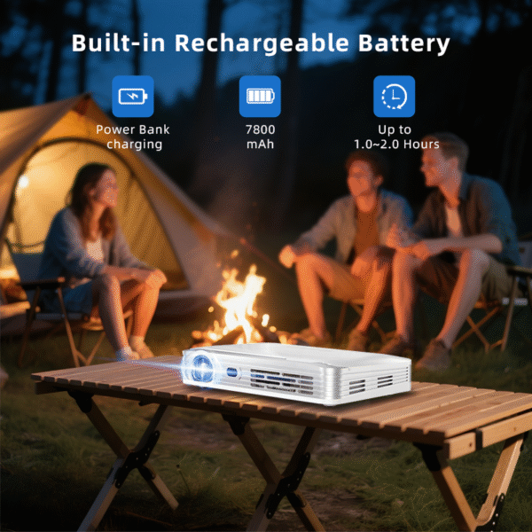 WOWOTO T10 5000 Lumens Mini Projector Android 9.0 32GB Stand