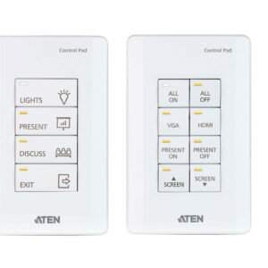 ATEN VK0100-AT 8-Button Control Pad US 1-Gang Wall-Mount AV Controller for ATEN Systems ATEN VK0100-AT 8-Button Control Pad US 1-Gang Wall-Mount AV Controller for ATEN Systems