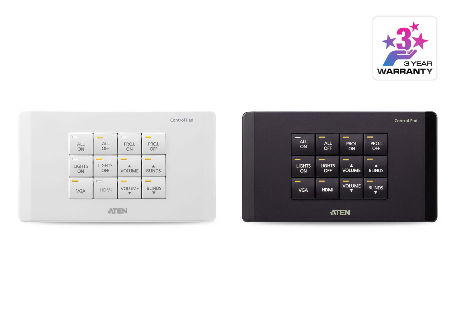 ATEN VK0200-AT 12-Button Control Pad EU 2-Gang AV Wall Controller for ATEN Systems ATEN VK0200-AT 12-Button Control Pad EU 2-Gang AV Wall Controller for ATEN Systems