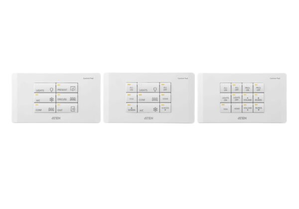 ATEN VK0200-AT 12-Button Control Pad EU 2-Gang AV Wall Controller for ATEN Systems
