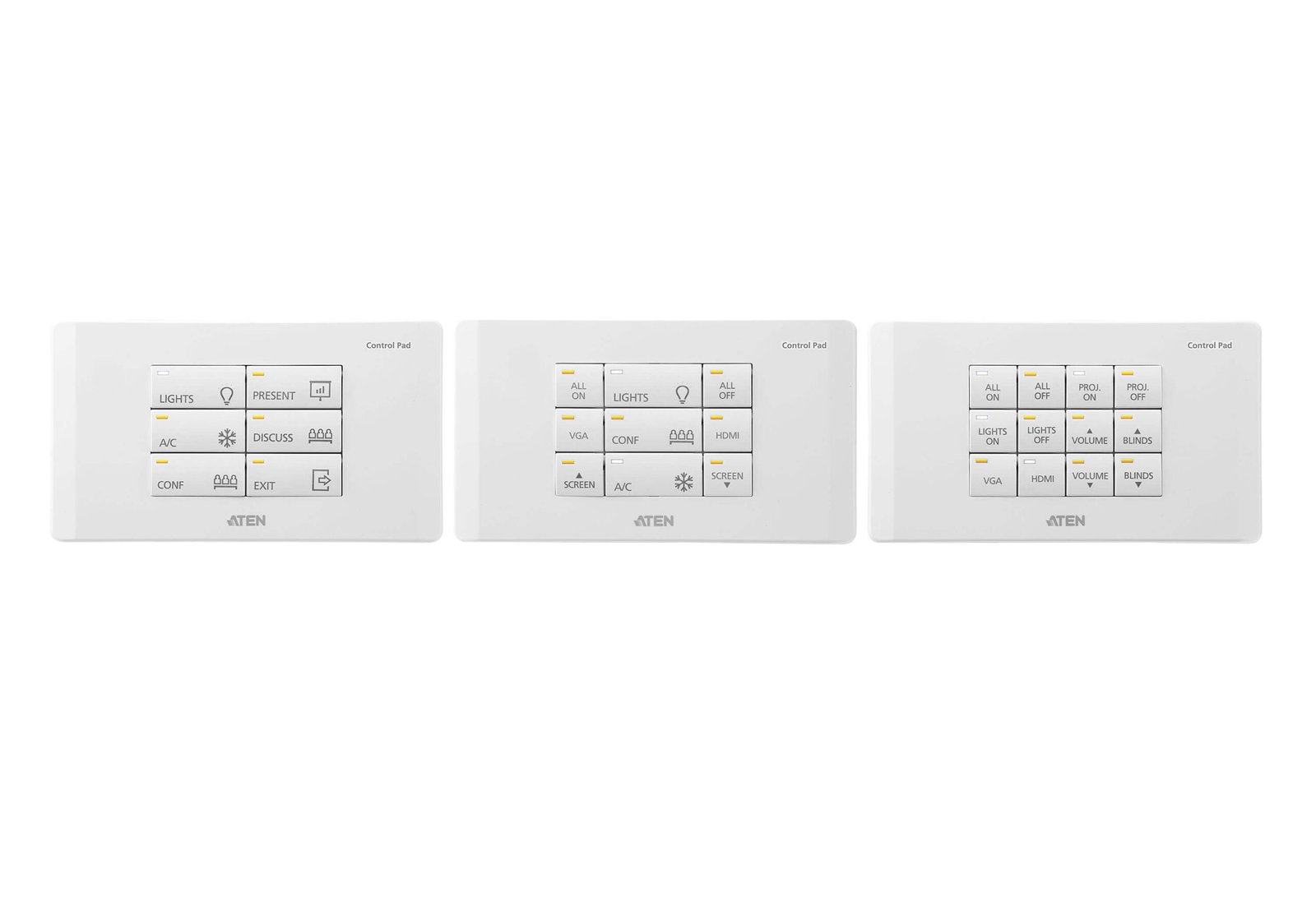 ATEN VK0200-AT 12-Button Control Pad EU 2-Gang AV Wall Controller for ATEN Systems ATEN VK0200-AT 12-Button Control Pad EU 2-Gang AV Wall Controller for ATEN Systems