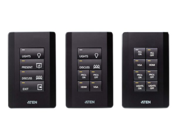 ATEN VK108US-AT 8-Button Keypad Controller US 1-Gang AV Control Interface for ATEN Systems