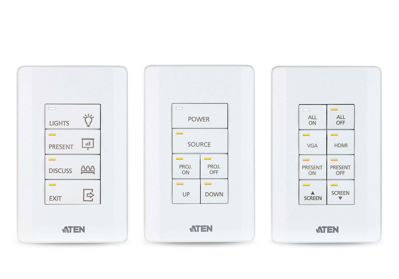 ATEN VK108US-AT 8-Button Keypad Controller US 1-Gang AV Control Interface for ATEN Systems ATEN VK108US-AT 8-Button Keypad Controller US 1-Gang AV Control Interface for ATEN Systems