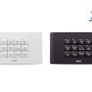 ATEN VK112EU-AT 12-Button Keypad Controller EU 2-Gang AV Control Interface for ATEN Systems ATEN VK112EU-AT 12-Button Keypad Controller EU 2-Gang AV Control Interface for ATEN Systems