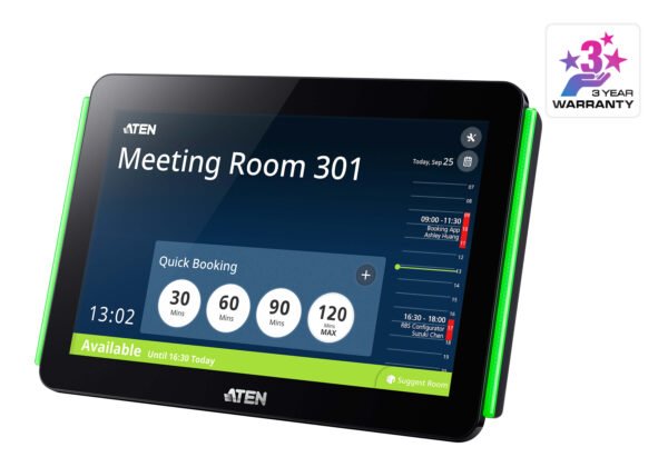 ATEN VK430-AT 10.1 inch Room Booking Panel Touchscreen Scheduling Display for Meeting Room Management