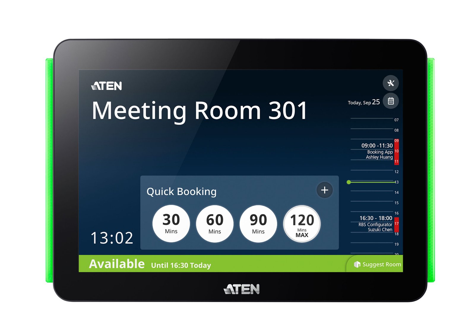 ATEN VK430-AT 10.1 inch Room Booking Panel Touchscreen Scheduling Display for Meeting Room Management ATEN VK430-AT 10.1 inch Room Booking Panel Touchscreen Scheduling Display for Meeting Room Management
