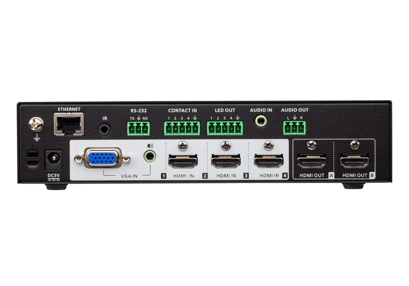 ATEN VP1420-AT-E 4x2 True 4K HDMI Presentation Matrix Switch 4K60 Video, Audio De-Embedding & Seamless Switching ATEN VP1420-AT-E 4x2 True 4K HDMI Presentation Matrix Switch 4K60 Video, Audio De-Embedding & Seamless Switching