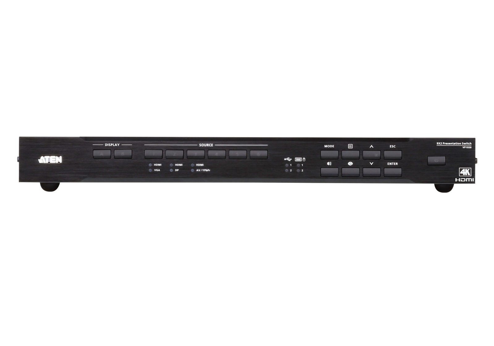 ATEN VM0404HB-AT-E 4x4 True 4K HDMI Matrix Switch Ultra HD 4K60 Video Switching with HDR Support ATEN VM0404HB-AT-E 4x4 True 4K HDMI Matrix Switch Ultra HD 4K60 Video Switching with HDR Support