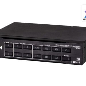 ATEN VP2420-AT-E 4x2 True 4K HDMI Multi-View Presentation Switch Seamless Switching & Ultra HD Performance ATEN VP2420-AT-E 4x2 True 4K HDMI Multi-View Presentation Switch Seamless Switching & Ultra HD Performance