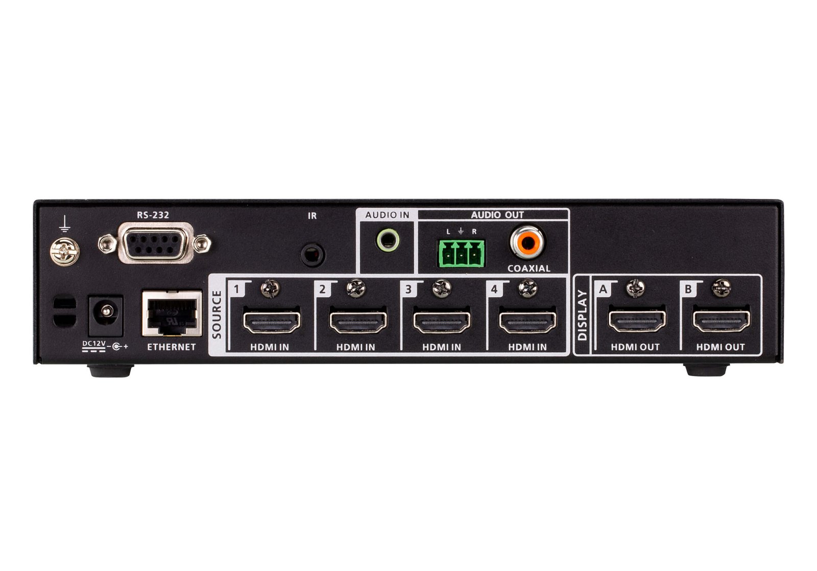 ATEN VP2420-AT-E 4x2 True 4K HDMI Multi-View Presentation Switch Seamless Switching & Ultra HD Performance ATEN VP2420-AT-E 4x2 True 4K HDMI Multi-View Presentation Switch Seamless Switching & Ultra HD Performance