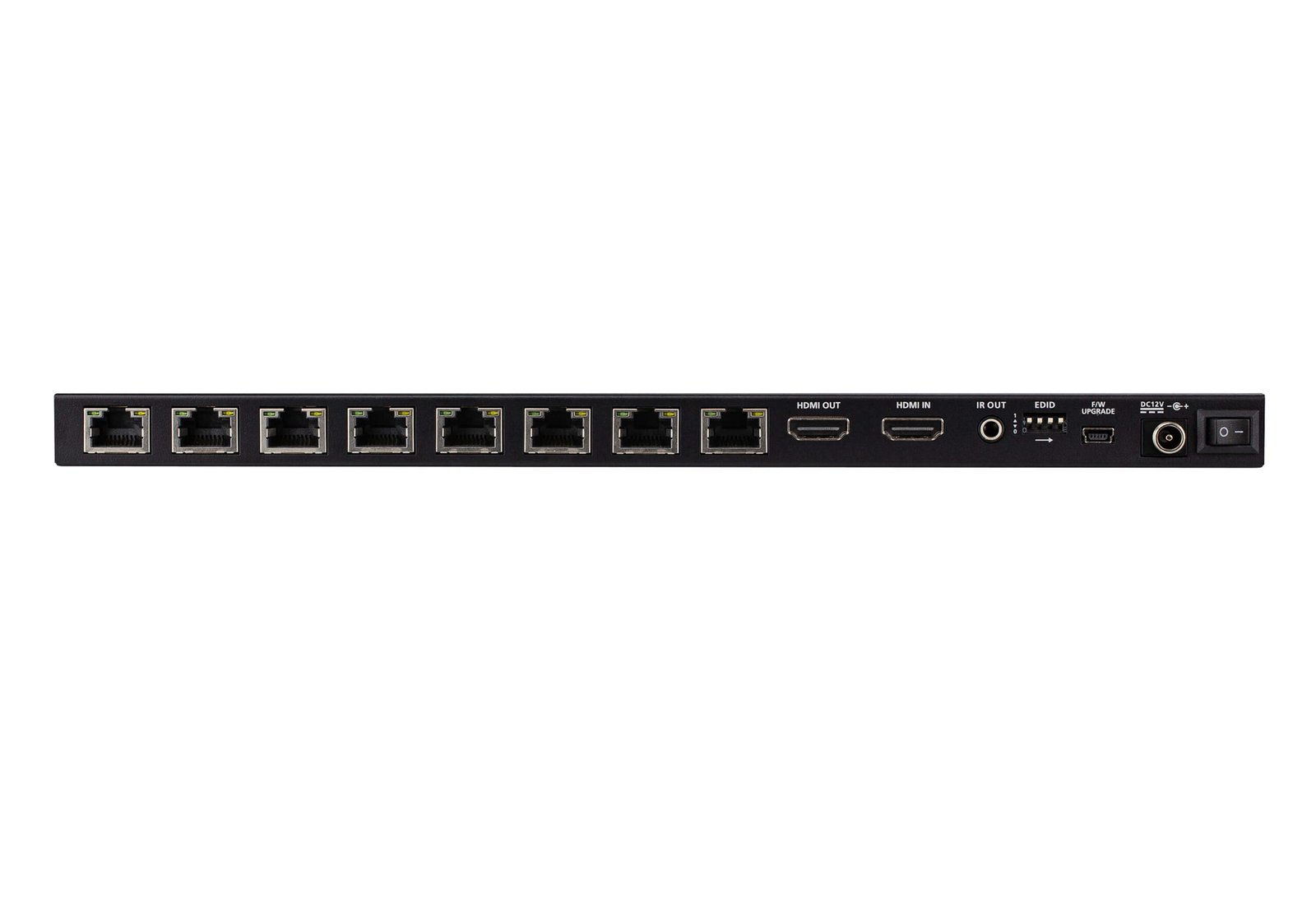 ATEN VS1828KIT-AT-E 8-Port 4K HDMI Splitter over Cat6 with 8 Receivers Ultra HD Extender Kit, UK Power Cord Included ATEN VS1828KIT-AT-E 8-Port 4K HDMI Splitter over Cat6 with 8 Receivers Ultra HD Extender Kit, UK Power Cord Included