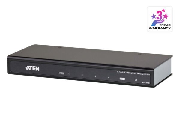 ATEN VS184A 4-Port HDMI Splitter 4K @ 60Hz Ultra HD, HDR, HDCP 2.2 Support