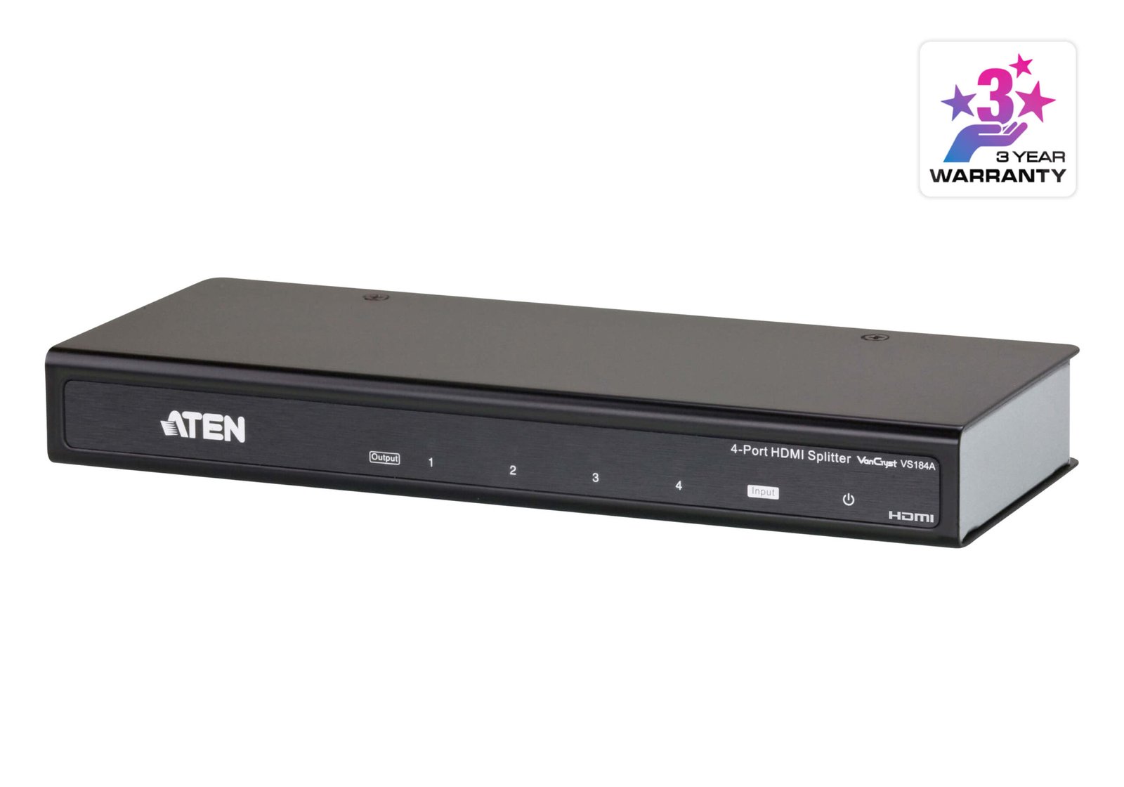 ATEN VS184A 4-Port HDMI Splitter 4K @ 60Hz Ultra HD, HDR, HDCP 2.2 Support ATEN VS184A 4-Port HDMI Splitter 4K @ 60Hz Ultra HD, HDR, HDCP 2.2 Support