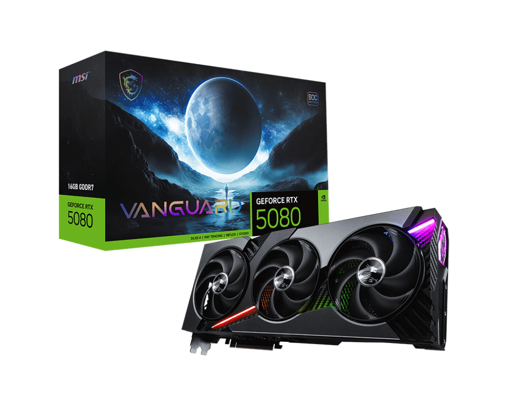 Msi GeForce RTX 5080 16G VANGUARD SOC Graphics Card Msi GeForce RTX 5080 16G VANGUARD SOC Graphics Card