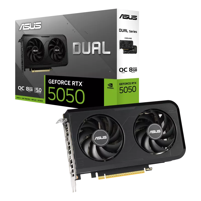 Asus Dual GeForce RTX 5050 8GB GDDR6 OC Edition Graphics Card Asus Dual GeForce RTX 5050 8GB GDDR6 OC Edition Graphics Card