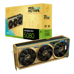 Asus ROG Astral GeForce RTX 5080 Dhahab CORE OC Edition Graphics Card Asus ROG Astral GeForce RTX 5080 Dhahab CORE OC Edition Graphics Card
