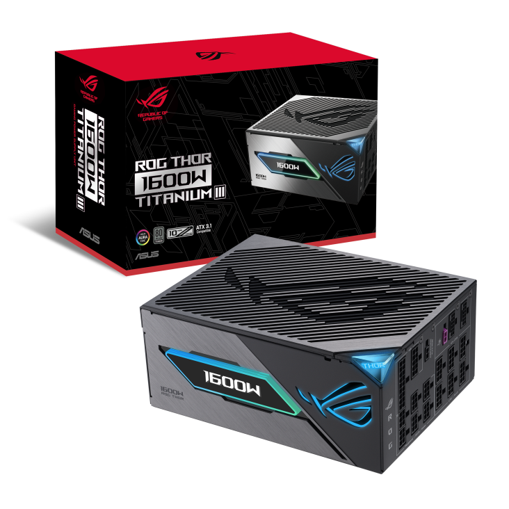 Asus ROG THOR 1600W Titanium III Gaming Power Supply Asus ROG THOR 1600W Titanium III Gaming Power Supply