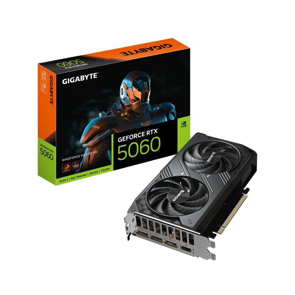 Gigabyte RTX 5060 WINDFORCE MAX OC 8GB Graphics Card Gigabyte RTX 5060 WINDFORCE MAX OC 8GB Graphics Card