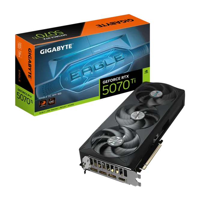 Gigabyte RTX 5070 Ti EAGLE OC SFF 16GB Graphics Card Gigabyte RTX 5070 Ti EAGLE OC SFF 16GB Graphics Card